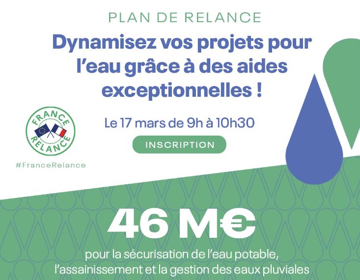 Plan de relance : dynamisez vos projets pour l'eau grâce à des aides exceptionnelles !