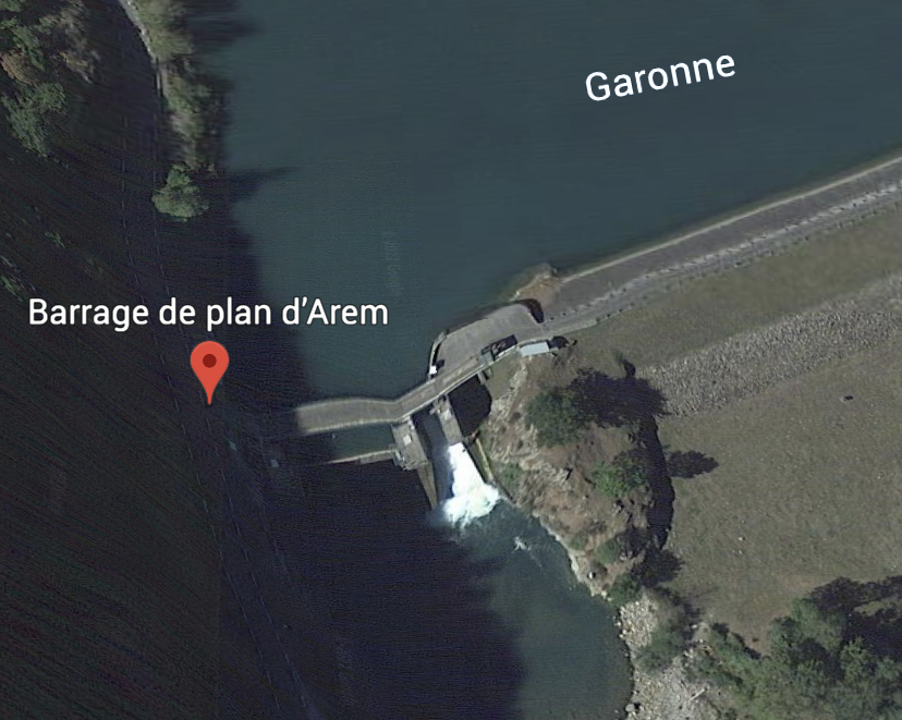 Vue satellite du Plan d'Arem