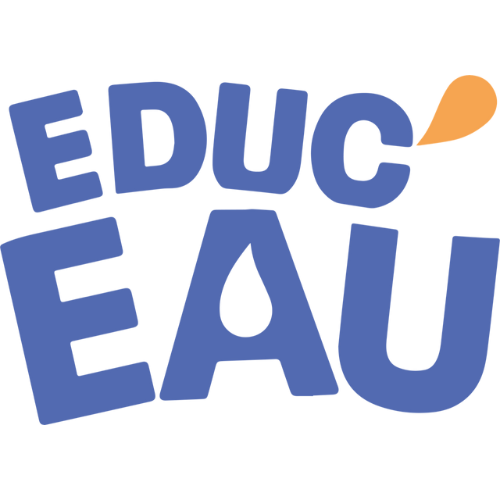 Logo typo Educ'Eau bleu
